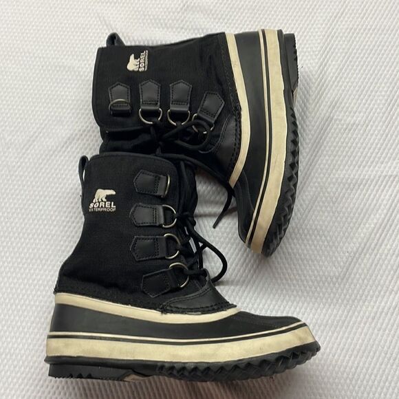 Sorel Waterproof Pel Faux Fur Weather Boots Size 5.5 - Picture 1 of 9